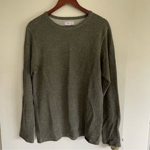 Agnes B Homme Scoop Neck Green Sweater size 2 (M)